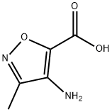 4-氨基-3-甲基异噁唑-5-羧酸 结构式