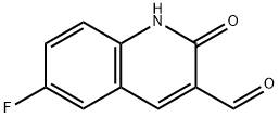 6-fluoro-2-oxo-1,2-dihydroquinoline-3-carbaldehyde Structure