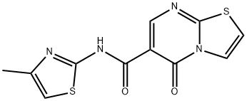N-(4-methylthiazol-2-yl)-5-oxo-5H-thiazolo[3,2-a]pyrimidine-6-carboxamide Struktur