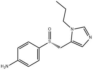 4-[(R)-(1-propyl-1H-imidazol-5-yl)methanesulfinyl]aniline Struktur