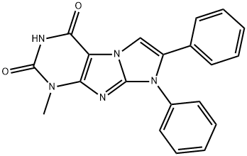 1-methyl-7,8-diphenyl-1H-imidazo[2,1-f]purine-2,4(3H,8H)-dione Structure