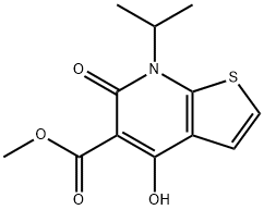 methyl4-hydroxy-7-isopropyl-6-oxo-6,7-dihydrothieno[2,3-b]pyridine-5-carboxylate Structure