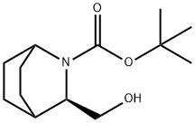 3-(ヒドロキシメチル)-2-アザビシクロ[2.2.2]オクタン-2-カルボン酸ラセミ体-TERT-ブチル 化学構造式