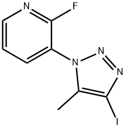 2-氟-3-(4-碘-5-甲基-1H-1,2,3-三唑-1-基)-吡啶, 873551-07-6, 结构式