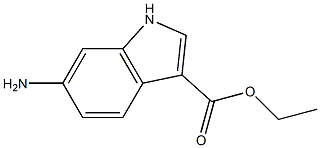 ethyl 6-amino-1H-indole-3-carboxylate 结构式