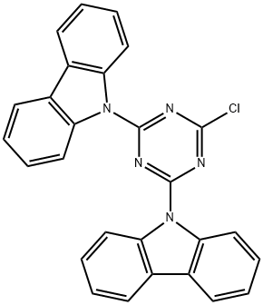 9,9' - (6-氯-1,3,5-三嗪-2,4-二基)双(9H-咔唑),877615-05-9,结构式