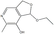 Furo[3,4-c]pyridin-7-ol, 1-ethoxy-1,3-dihydro-6-methyl- Structure