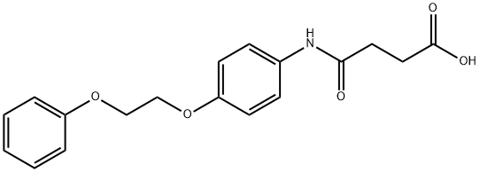 4-oxo-4-{[4-(2-phenoxyethoxy)phenyl]amino}butanoic acid Structure