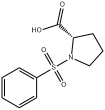 (2S)-1-(苯磺酰基)吡咯烷-2-羧酸, 88425-46-1, 结构式