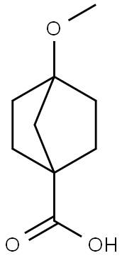 Bicyclo[2.2.1]heptane-1-carboxylic acid, 4-methoxy- Struktur