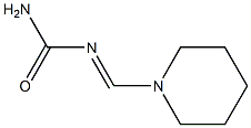Piperidine, 1-[[(aminocarbonyl)imino]methyl]- Structure