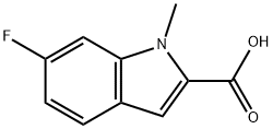 6-Fluoro-1-methyl-1H-indole-2-carboxylic acid Structure