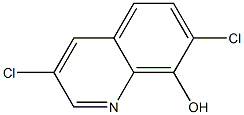 3,7-二氯-8-羟基喹啉,89588-84-1,结构式