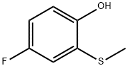 4-FLUORO-2-METHYLSULFANYLPHENOL, 90033-52-6, 结构式