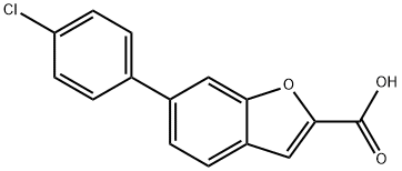6-(4-chlorophenyl)benzofuran-2-carboxylic acid,907945-61-3,结构式