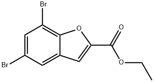 Ethyl 5,7-Dibromo-1-Benzofuran-2-Carboxylate Struktur