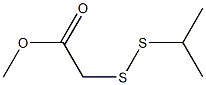 Acetic acid,2-[(1-methylethyl)dithio]-, methyl ester Structure