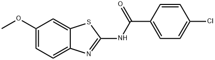 4-chloro-N-(6-methoxybenzo[d]thiazol-2-yl)benzamide 结构式
