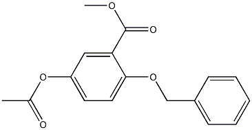 Benzoic acid, 5-(acetyloxy)-2-(phenylmethoxy)-, methyl ester