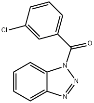 1H-benzotriazol-1-yl(3-chlorophenyl)methanone 化学構造式