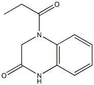 4-丙酰基-1,2,3,4-四氢喹喔啉-2-酮, 923692-64-2, 结构式