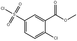 2-Chloro-5-chlorosulfonyl-benzoic acid methyl ester Structure