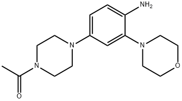 1-[4-(4-amino-3-morpholin-4-ylphenyl)piperazin-1-yl]ethanone|