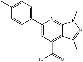 937598-72-6 1,3-二甲基-6-(4-甲基苯基)-1H-吡唑并[3,4-B]吡啶-4-羧酸