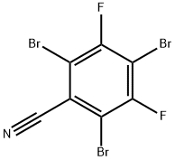 2,4,6-tribromo-3,5-difluorobenzonitrile Struktur