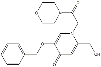 2-(hydroxymethyl)-1-(2-morpholin-4-yl-2-oxoethyl)-5-phenylmethoxypyridin-4-one Structure