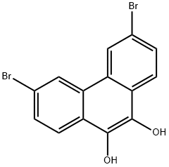 3,6-dibromo-9,10-Phenanthrenediol Struktur