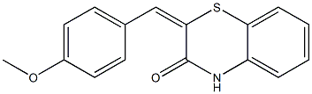 2-[(4-methoxyphenyl)methylidene]-4H-1,4-benzothiazin-3-one Structure