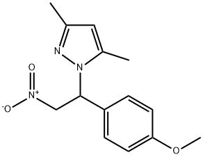 1-(1-(4-methoxyphenyl)-2-nitroethyl)-3,5-dimethyl-1H-pyrazole Structure