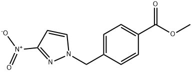 4-((3-硝基-1H-吡唑-1-基)甲基)苯甲酸甲酯,957513-33-6,结构式