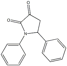 2,3-Pyrrolidinedione,1,5-diphenyl- Structure
