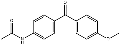 乙酰胺,N- [4-(4-甲氧基苯甲酰基)苯基]-, 97732-63-3, 结构式