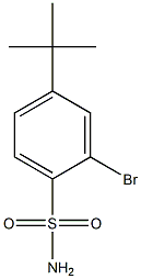 2-bromo-4-tert-butylbenzenesulfonamide 化学構造式
