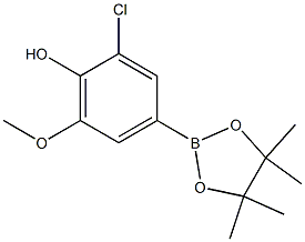 3-氯-4-羟基-5-甲氧基苯硼酸频那醇酯 结构式