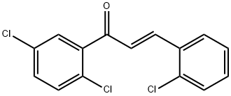 (2E)-3-(2-chlorophenyl)-1-(2,5-dichlorophenyl)prop-2-en-1-one Struktur