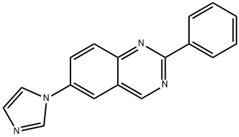 6-(1H-IMIDAZOL-1-YL)-2-PHENYL-QUINAZOLINE Structure