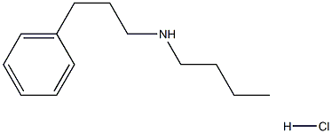 butyl(3-phenylpropyl)amine hydrochloride Struktur