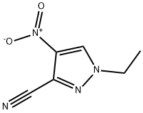 1-乙基-4-硝基-1H-吡唑-3-腈, 1006458-51-0, 结构式