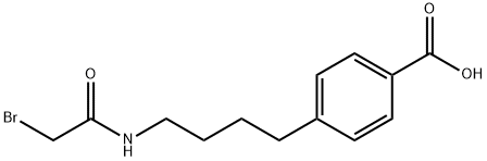 Benzoic acid,4-[4-[(2-bromoacetyl)amino]butyl]- Struktur