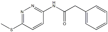N-(6-methylsulfanylpyridazin-3-yl)-2-phenylacetamide Structure