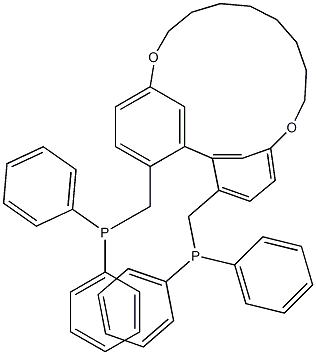 (S)-2,2'-Bis(diphenylphosphinomethyl)-5,5'-(octamethylenedioxy)-1,1'-biphenyl 结构式