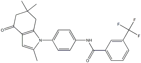 1024231-00-2 3-(trifluoromethyl)-N-[4-(2,6,6-trimethyl-4-oxo-5,7-dihydroindol-1-yl)phenyl]benzamide