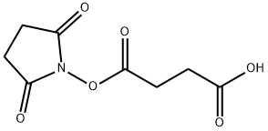 BUTANOIC ACID, 4-[(2,5-DIOXO-1-PYRROLIDINYL)OXY]-4-OXO- 结构式