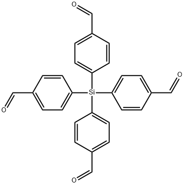 四(4-甲酰基苯基)硅烷, 1055999-34-2, 结构式