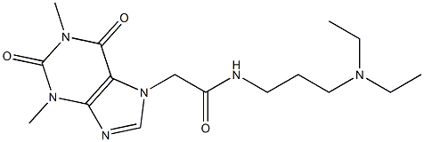 N-[3-(diethylamino)propyl]-2-(1,3-dimethyl-2,6-dioxopurin-7-yl)acetamide Structure