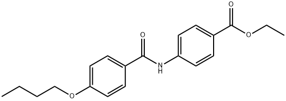 ethyl 4-{[(4-butoxyphenyl)carbonyl]amino}benzoate Structure